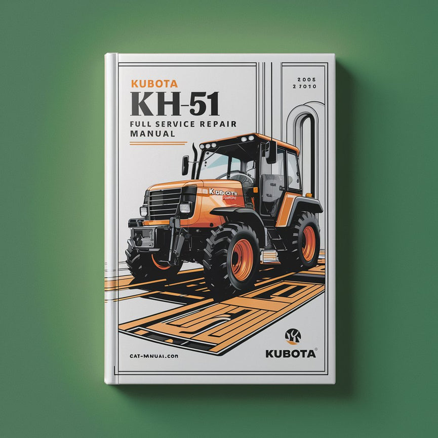 Manual de servicio y reparación completo de Kubota KH51 KH-51