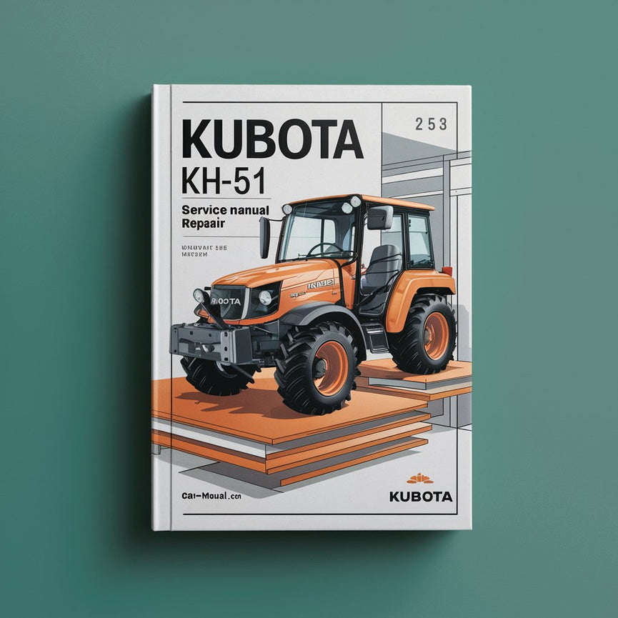 Manual de servicio y reparación de Kubota KH51 KH-51 WSM