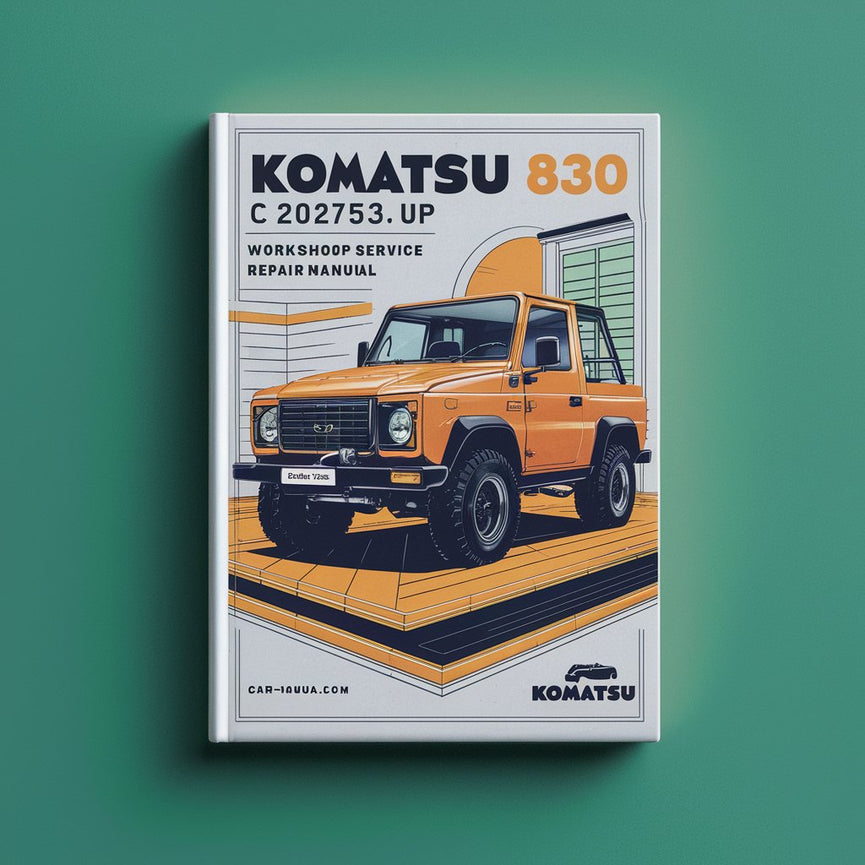 Manual de reparación y servicio del taller Komatsu 830 C 202753 y posteriores