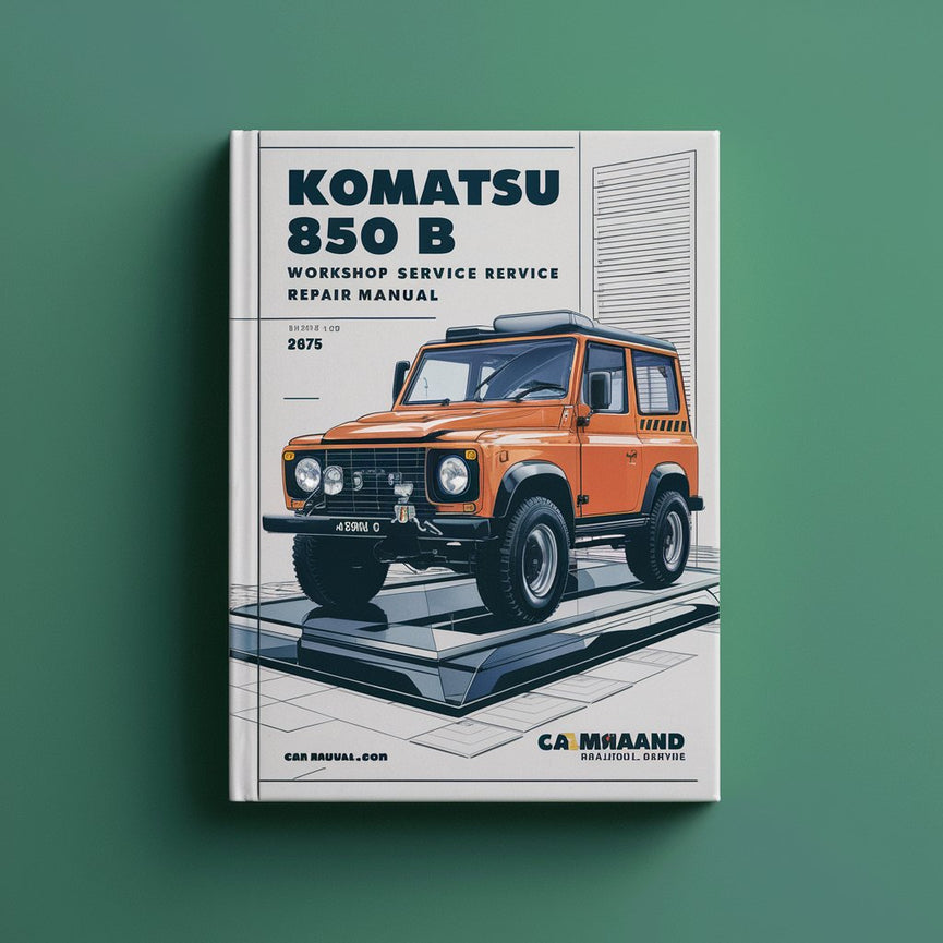 Manual de reparación y servicio del taller Komatsu 850 B 202575 y posteriores