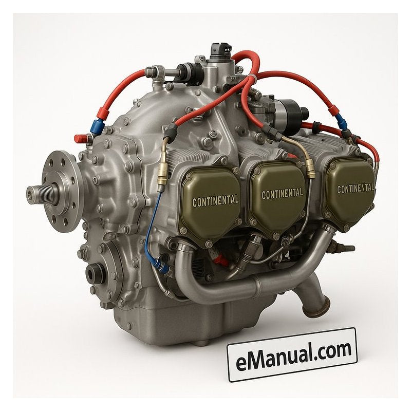 Continental IO 360 Series IO-360 TSIO-360 LTSIO-360 Aircraft Engine Illustrated IPL IPC Parts Catalog PDF