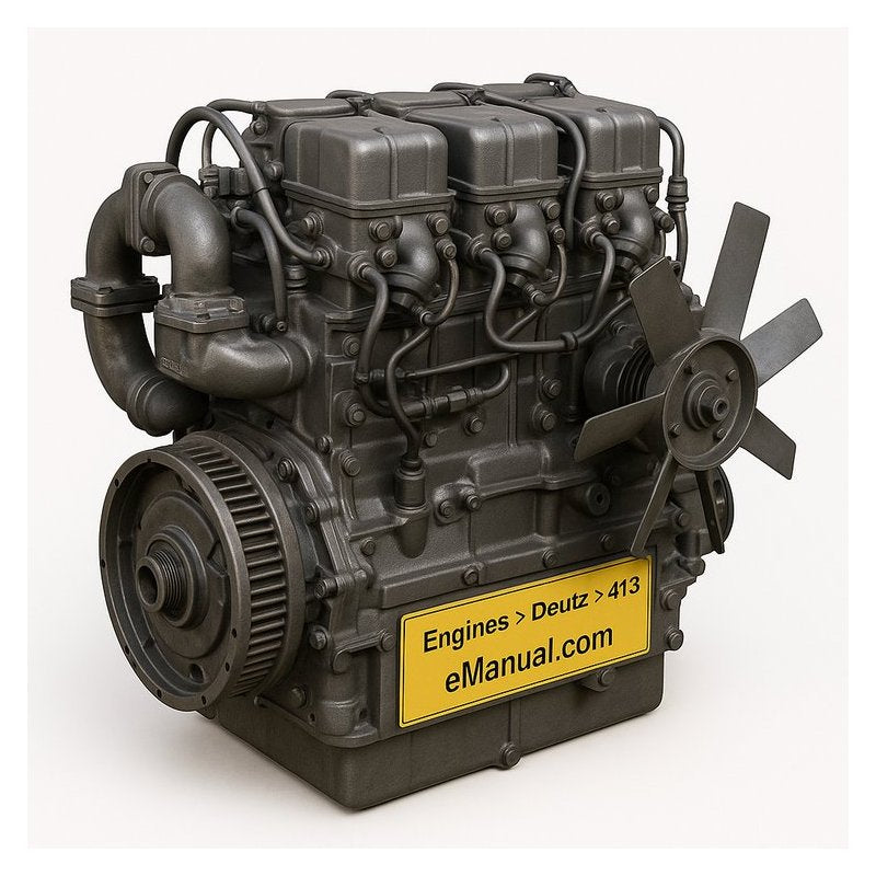 Deutz 413 B/f6/8/10/12l /413f/w B/fl413 F/w Air Coolde Diesel Engine Service Repair Workshop Manual PDF