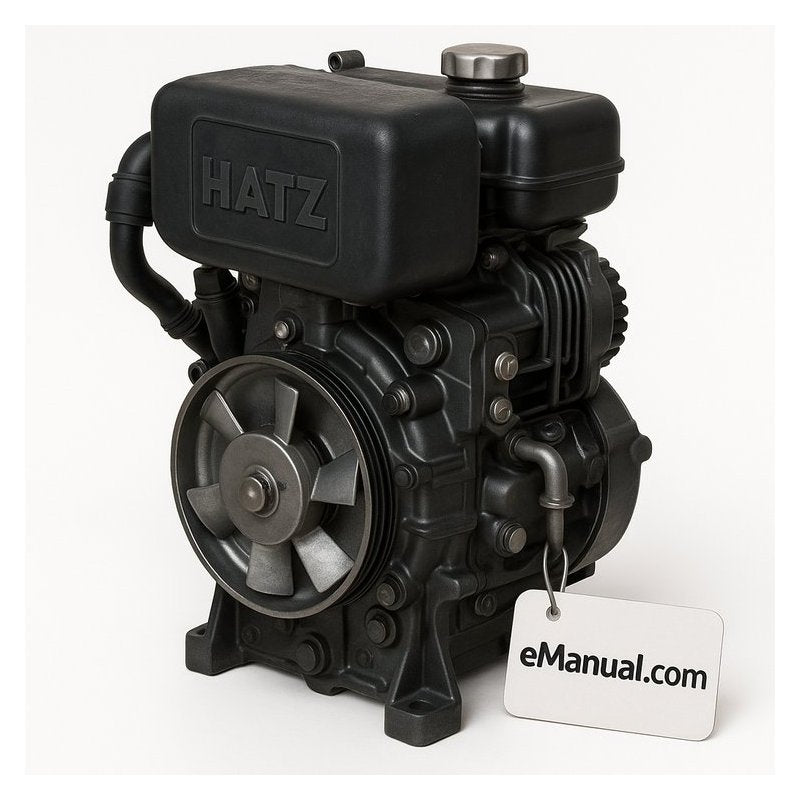 Hatz 1B Series Diesel Engine 1b20 1b30 Parts Catalog PDF