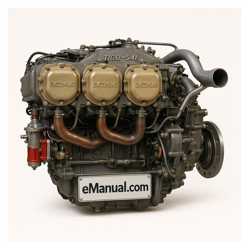 Lycoming Tigo 541 TIGO-541 Series Aircraft Engines IPC IPL Parts Catalog PDF