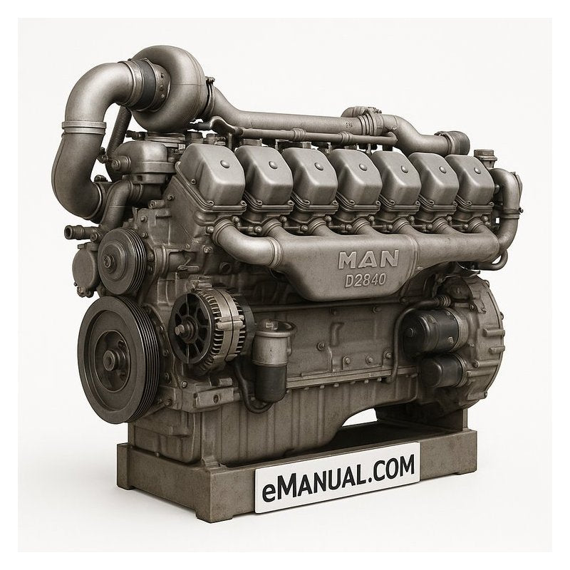 MAN D2840 LE301 D2842 Series Marine Diesel Engine Service Repair Workshop Manual PDF