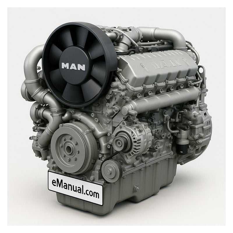 MAN E2866 Industrial Gas Engine E 2866 302 E302 / Service Repair Workshop Manual