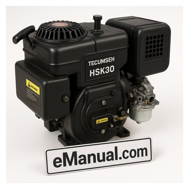 Tecumseh HSK70 HSK30 4 Cycle L Head Engine Service Repair Workshop Manual