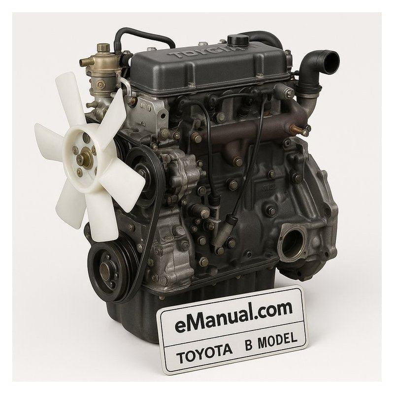 Toyota B Models B-2B Engine Service Repair Workshop Manual PDF