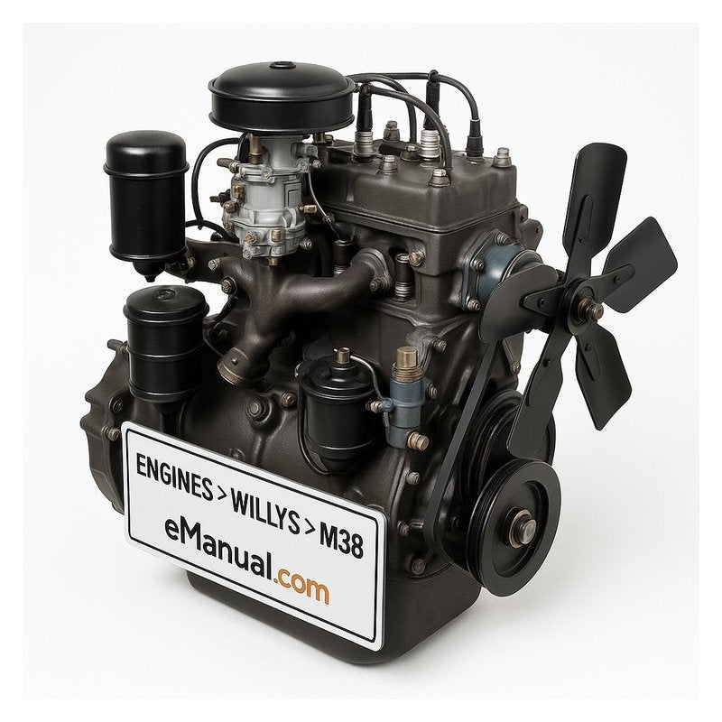 1951 Willys M38 Overland Mc Engine 4x4 Service Repair Workshop Manual PDF