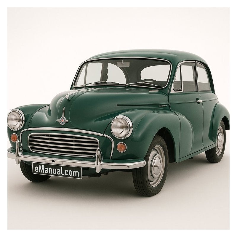 Morris Minor MM Series 2 II 1000 Service Repair Workshop Manual PDF