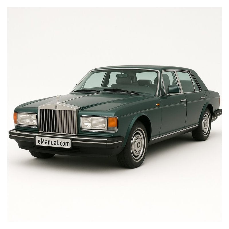 Rolls Royce Silver Spirit Spur Corniche Continental Eight Mulsanne Turbo R TSD4400 Service Repair Workshop Manual PDF