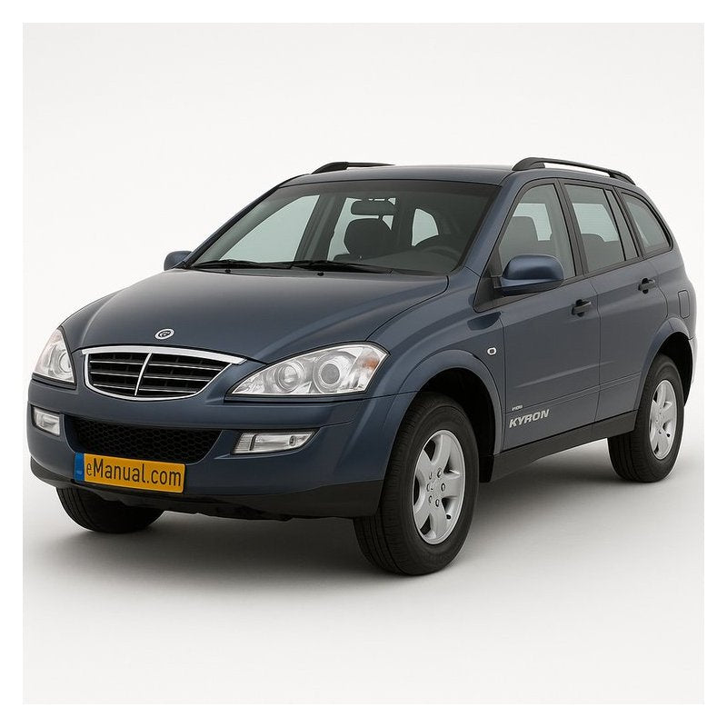 Ssangyong Kyron Engine Service Repair Workshop Manual PDF
