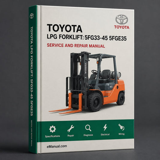 Hyster G004 (s4.5ft Europe) Forklift S4.5FT Europe Service Repair Workshop Manual