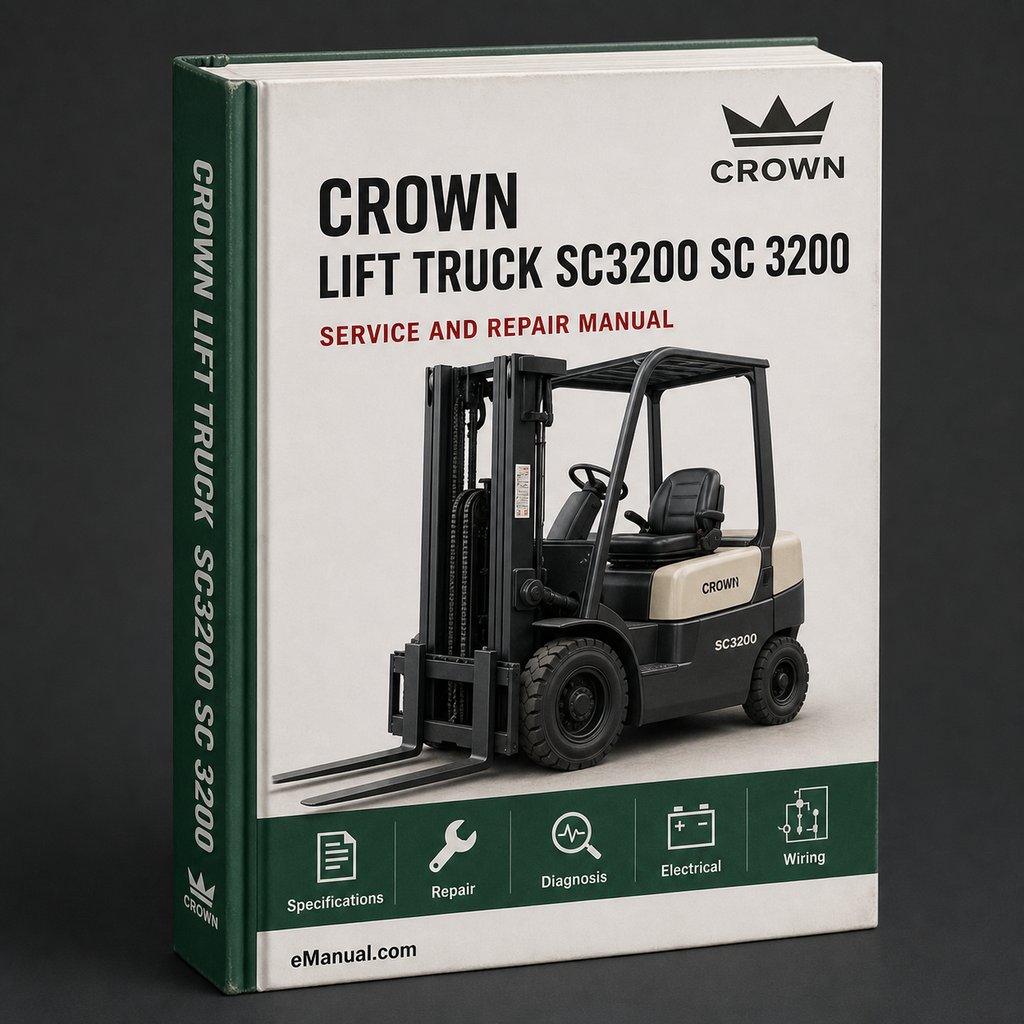 CROWN Lift Truck SC3200 SC 3200 Parts PART Manual PDF Download