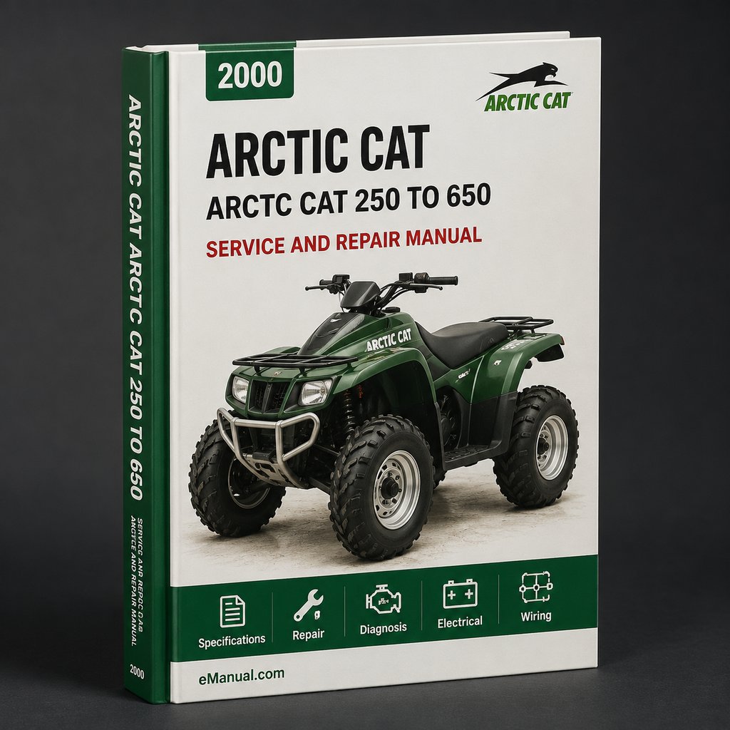 2000-2005 Arctc Cat 250 to 650 ATVs Repair Manuals