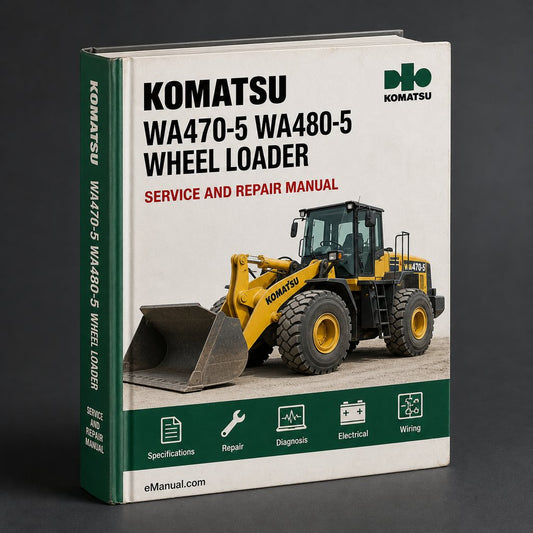 Komatsu WA470-5 WA480-5 Wheel Loader Service Repair Manual