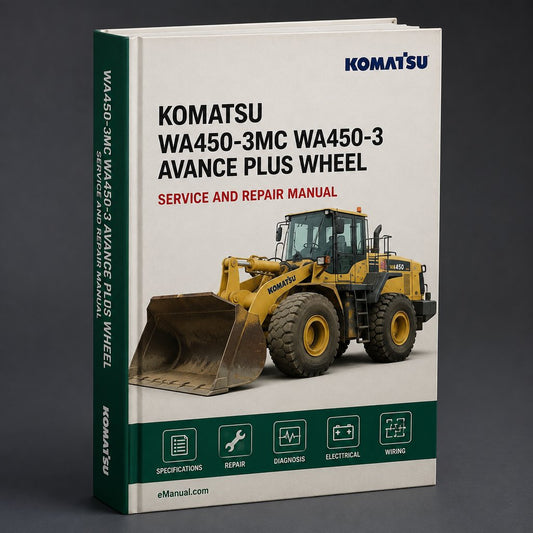 Komatsu WA450-3MC WA450-3 Avance Plus Wheel Loader Service Repair Workshop Manual