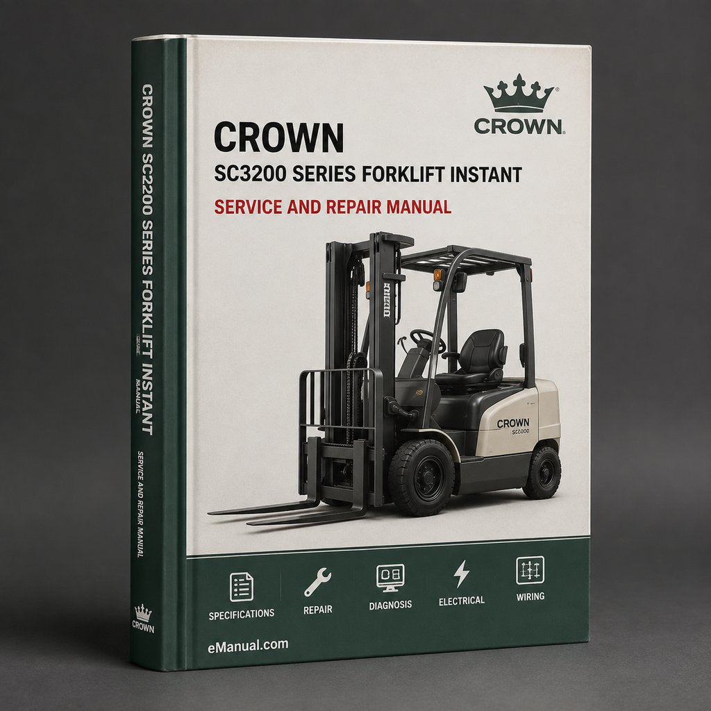 Crown SC3200 Series Forklift Service Repair Factory Manual