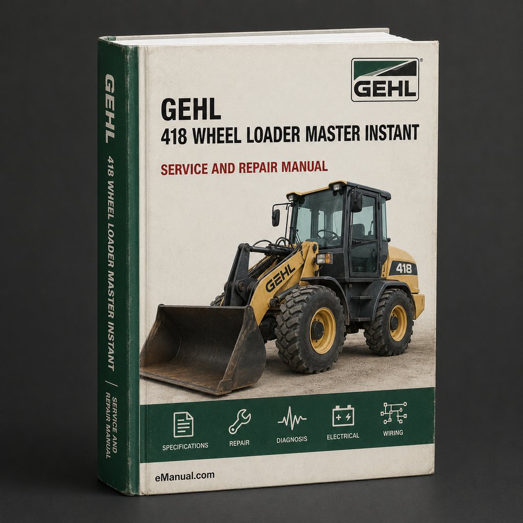 Gehl 418 Wheel Loader Illustrated Master Parts List Manual