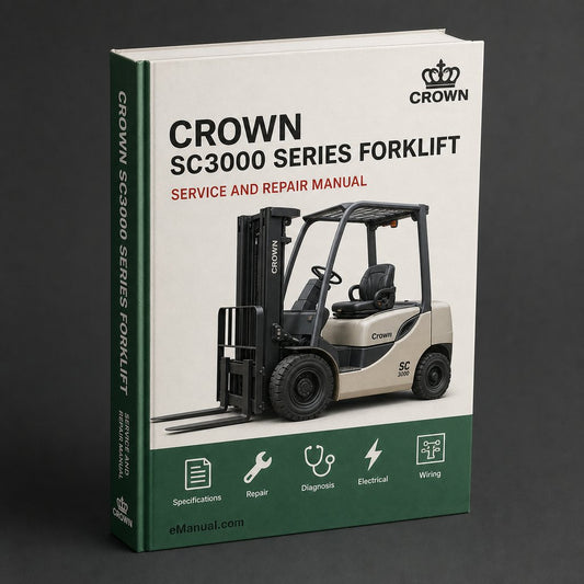 Crown SC3000 Series Forklift Service Repair Maintenance Manual