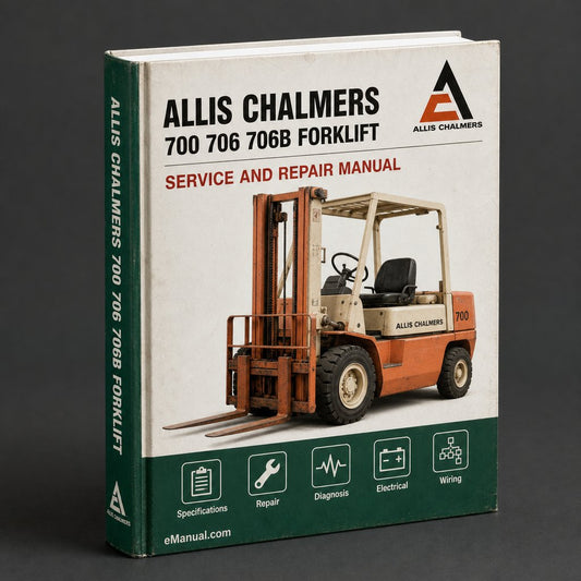 Allis Chalmers 700 706 706B Forklift Parts Catalog Manual