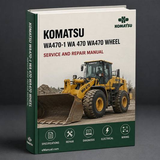 Komatsu WA470-1 WA 470 WA470 Wheel Loader Service Repair Workshop Manual