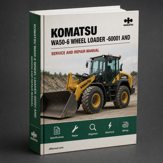 Komatsu WA50-6 Wheel Loader Service Repair Manual -60001 and up