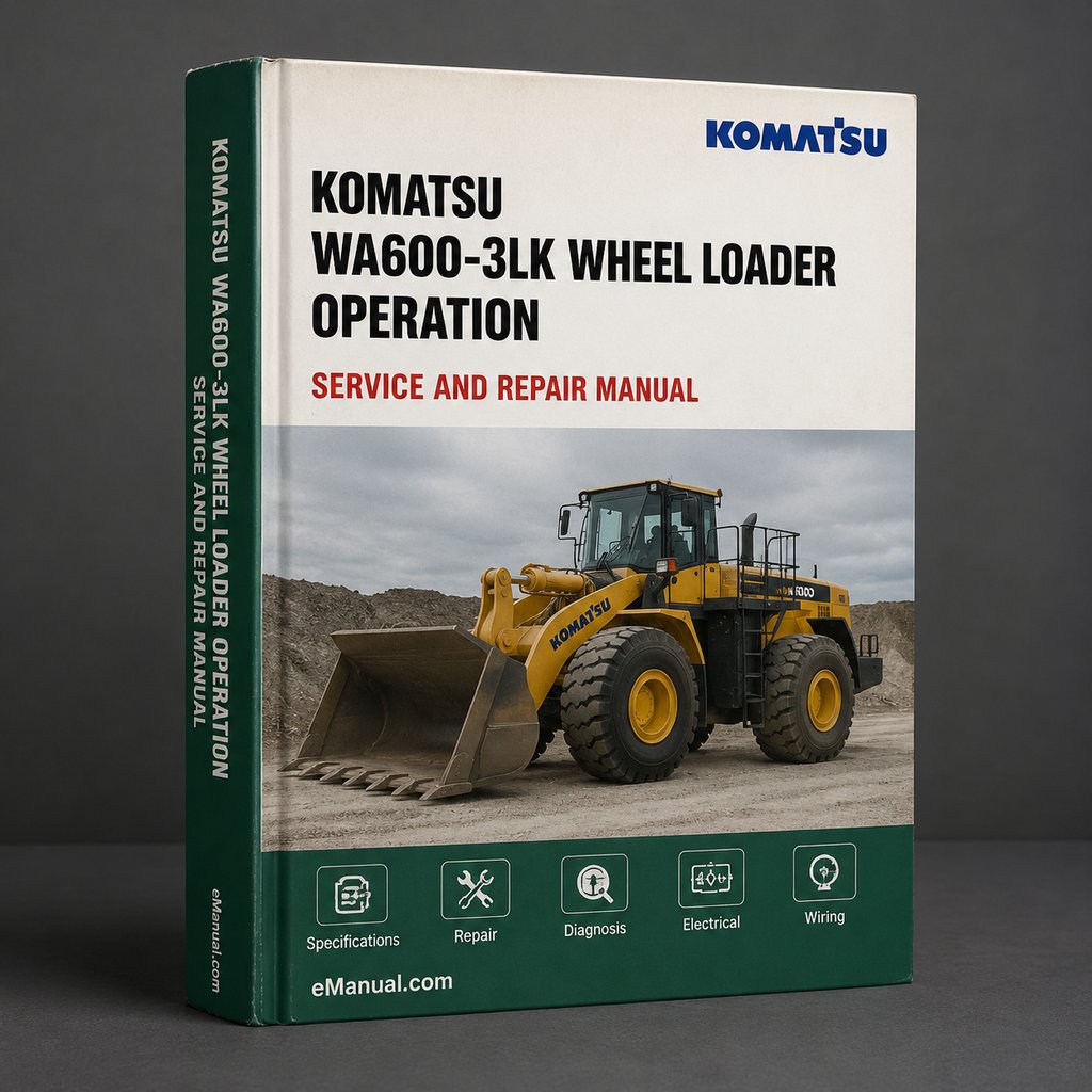 Komatsu WA600-3LK Wheel Loader Operation & Maintenance Manual