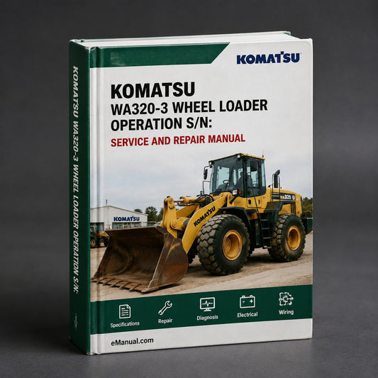 Komatsu WA320-3 Wheel Loader Operation & Maintenance Manual (S/N: 50403 and up)