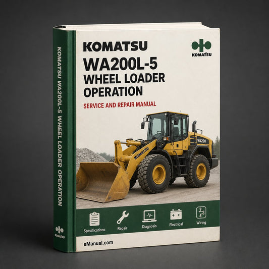 Komatsu WA200L-5 Wheel Loader Operation & Maintenance Manual