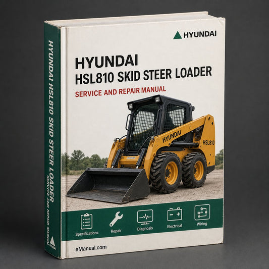 Hyundai HSL810 Repair Manual Skid Steer Loader