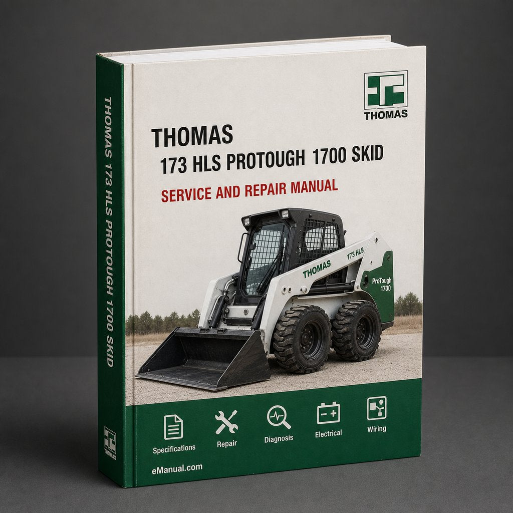Thomas 173 HLS ProTough 1700 Skid Steer Loader Parts Manual S/N LK001900-LK002799
