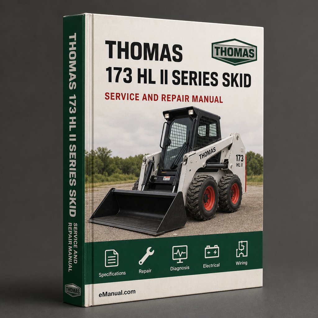 Thomas 173 HL S II Series Skid Steer Loader Service Repair Workshop Manual