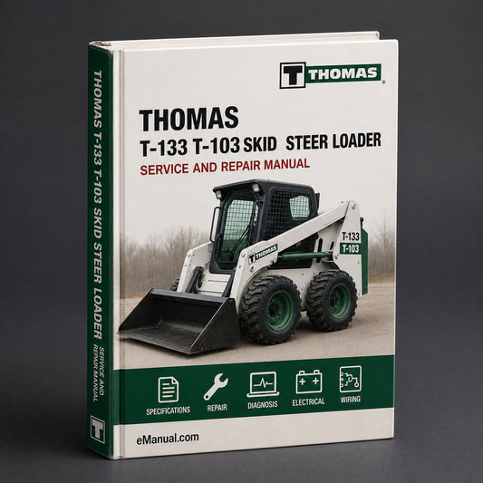 Thomas T-133 T-103 Skid Steer Loader Service Repair Workshop Manual