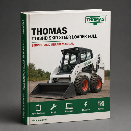 Thomas T183HD Skid Steer Loader Full Service Repair Manual