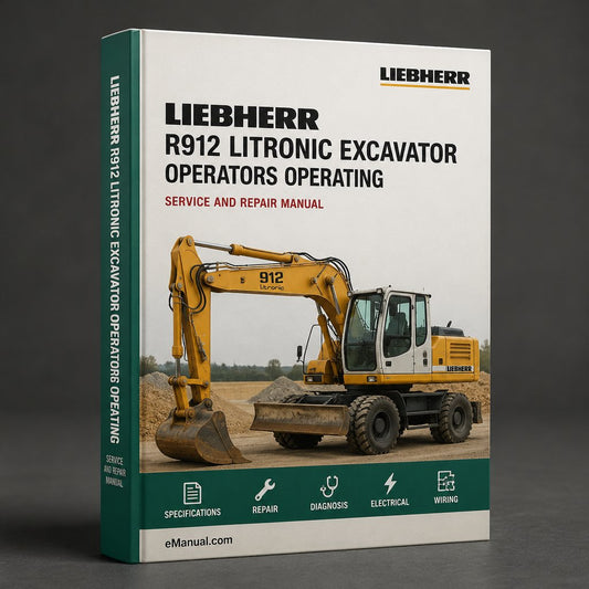 LIEBHERR R912 LITRONIC Excavator OperatorS Operating Manual (Serial no. from: 4001) #5