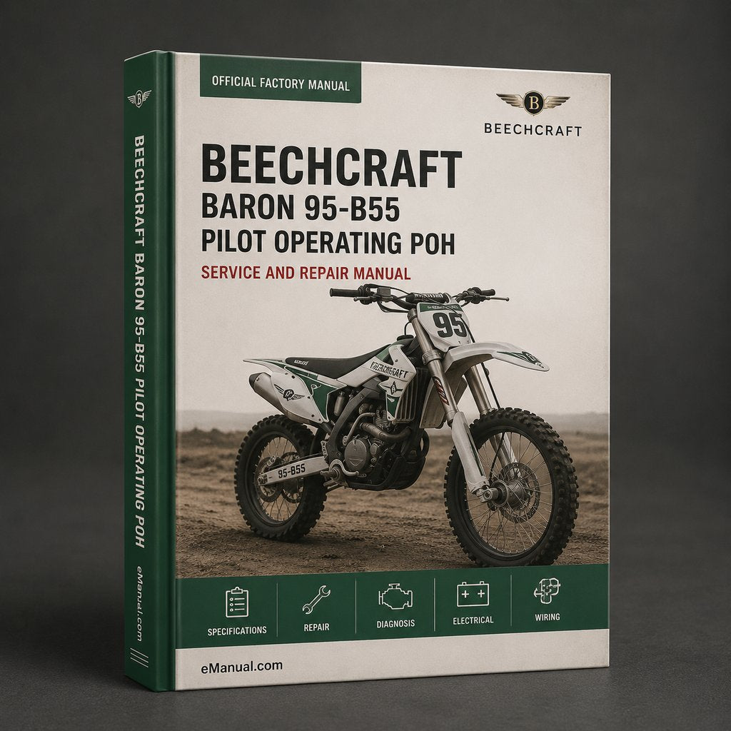 Beechcraft Baron 95-B55 Pilot Operating Handbook Manual POH AFM