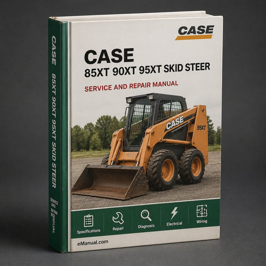 Case 85XT 90XT 95XT Skid Steer Loader Operators Owner Instruction Manual-Improved