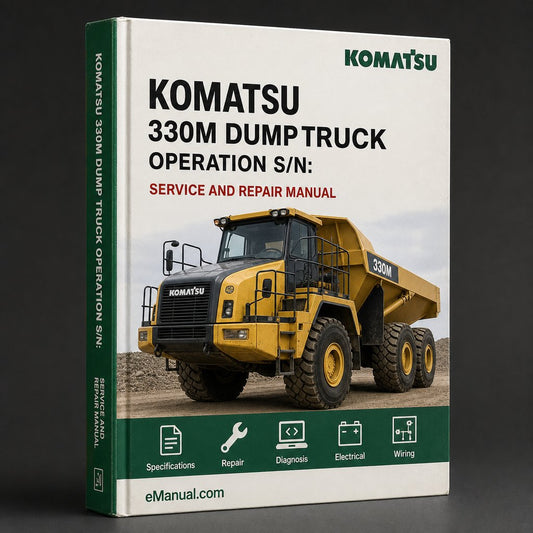 Komatsu 330M Dump Truck Operation (s/n: BFP41-AE Up) Service Repair Workshop Manual