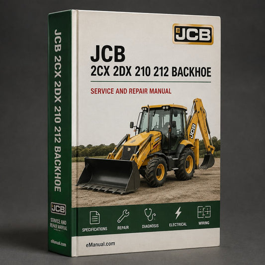 JCB 2CX 2DX 210 212 Backhoe Loader Service Repair Workshop Manual