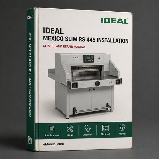 Ideal Mexico Slim RS 445 Installation Servicing Service Repair Workshop Manual