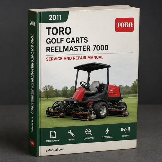 2011-2012 Golf Carts Toro Reelmaster 7000 Service Repair Workshop Manual