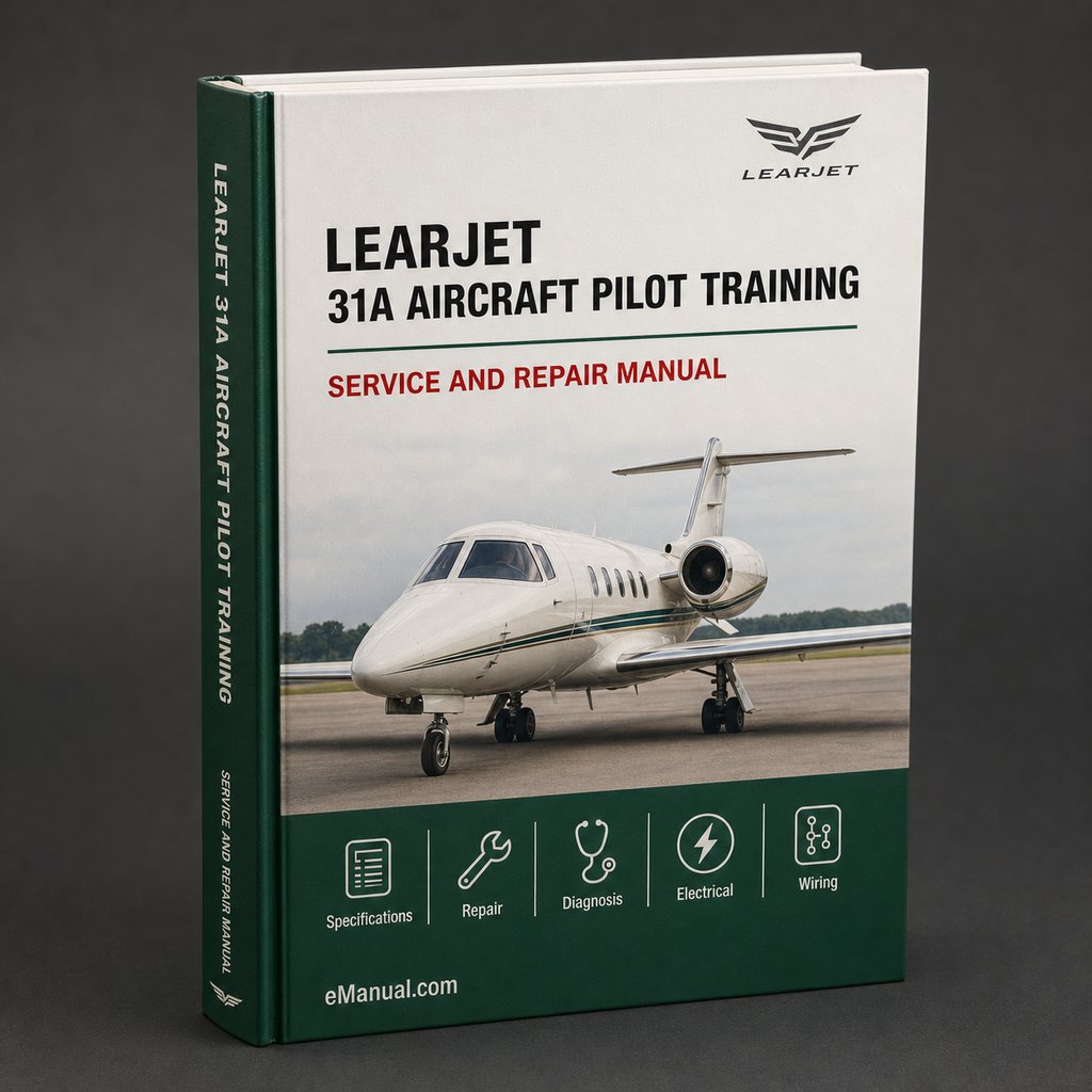 Learjet 31A Aircraft Pilot Training Service Repair Workshop Manual