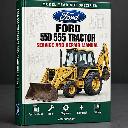 Ford 550 555 Tractor Backhoe Loader Service Repair Workshop Manual