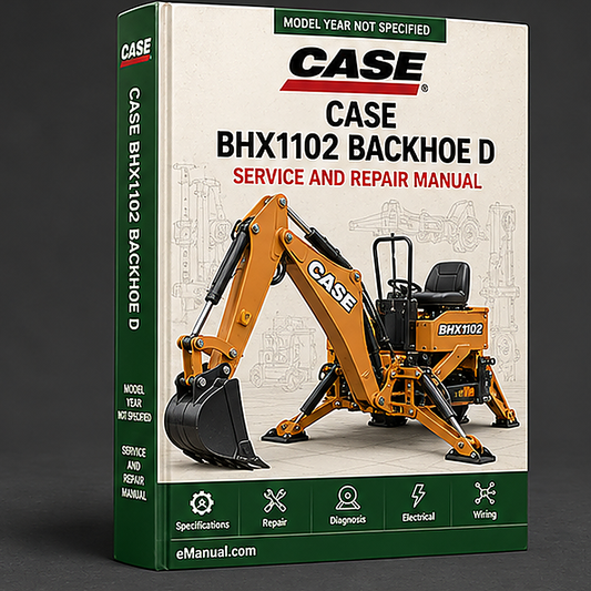 Case BHX1102 Backhoe D DX Tractors Operators Operator's Manual