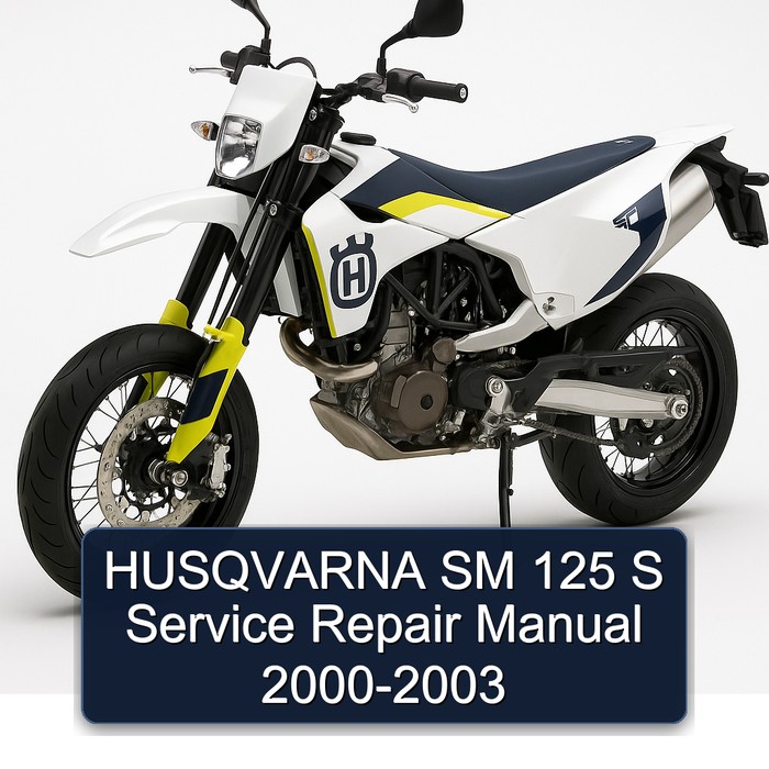 HUSQVARNA SM 125 S Service Repair Manual 2000-2003
