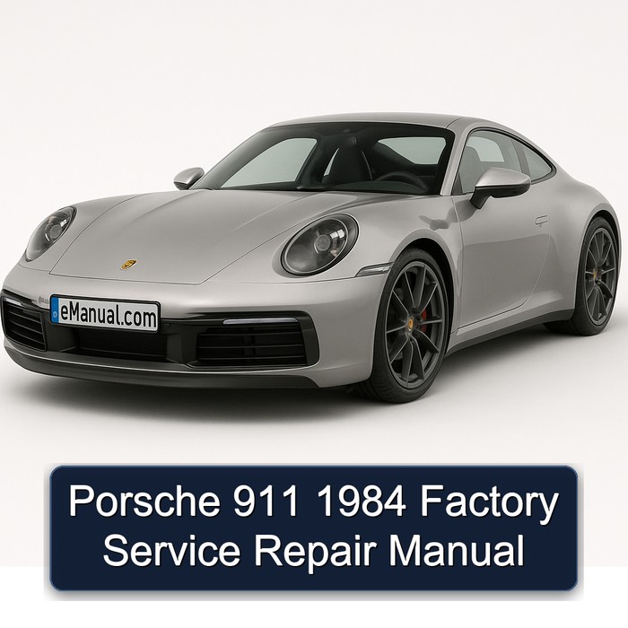 Porsche 911 1984 Factory Service Repair Manual