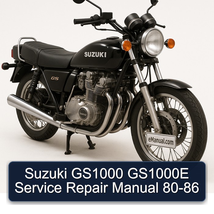 Suzuki GS1000 GS1000E Service Repair Manual 80-86