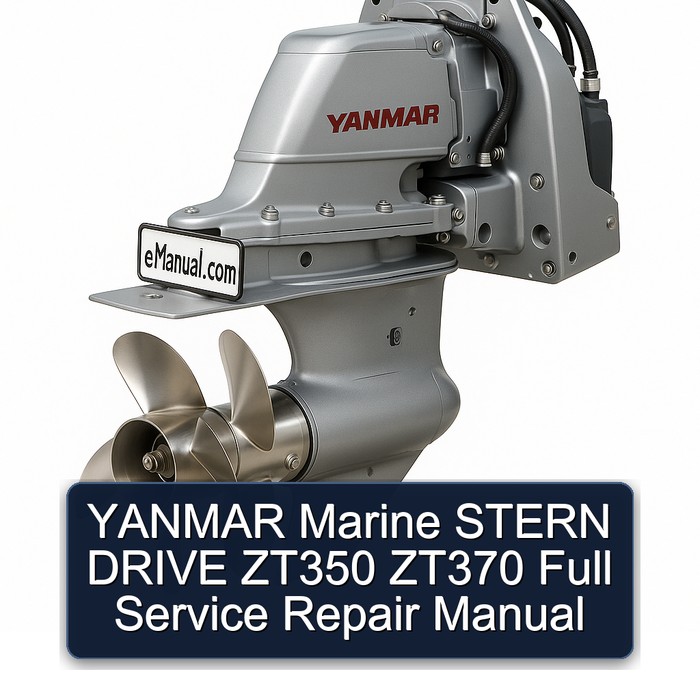 YANMAR Marine STERN DRIVE ZT350 ZT370 Full Service Repair Manual