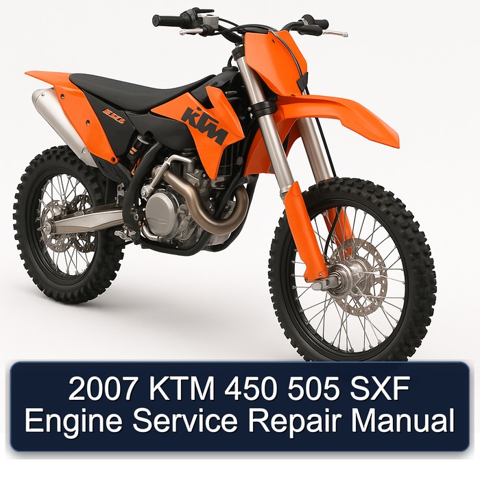 2007 KTM 450 505 SXF Engine Service Repair Manual